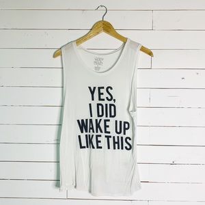 Relaxed fit muscle shirt tank